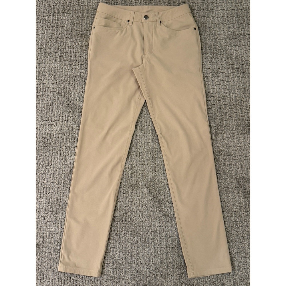 Lululemon ABC 5 Pocket Warpstreme Pants - Khaki Tan - Classic-Fit 28 x 30 NWOT